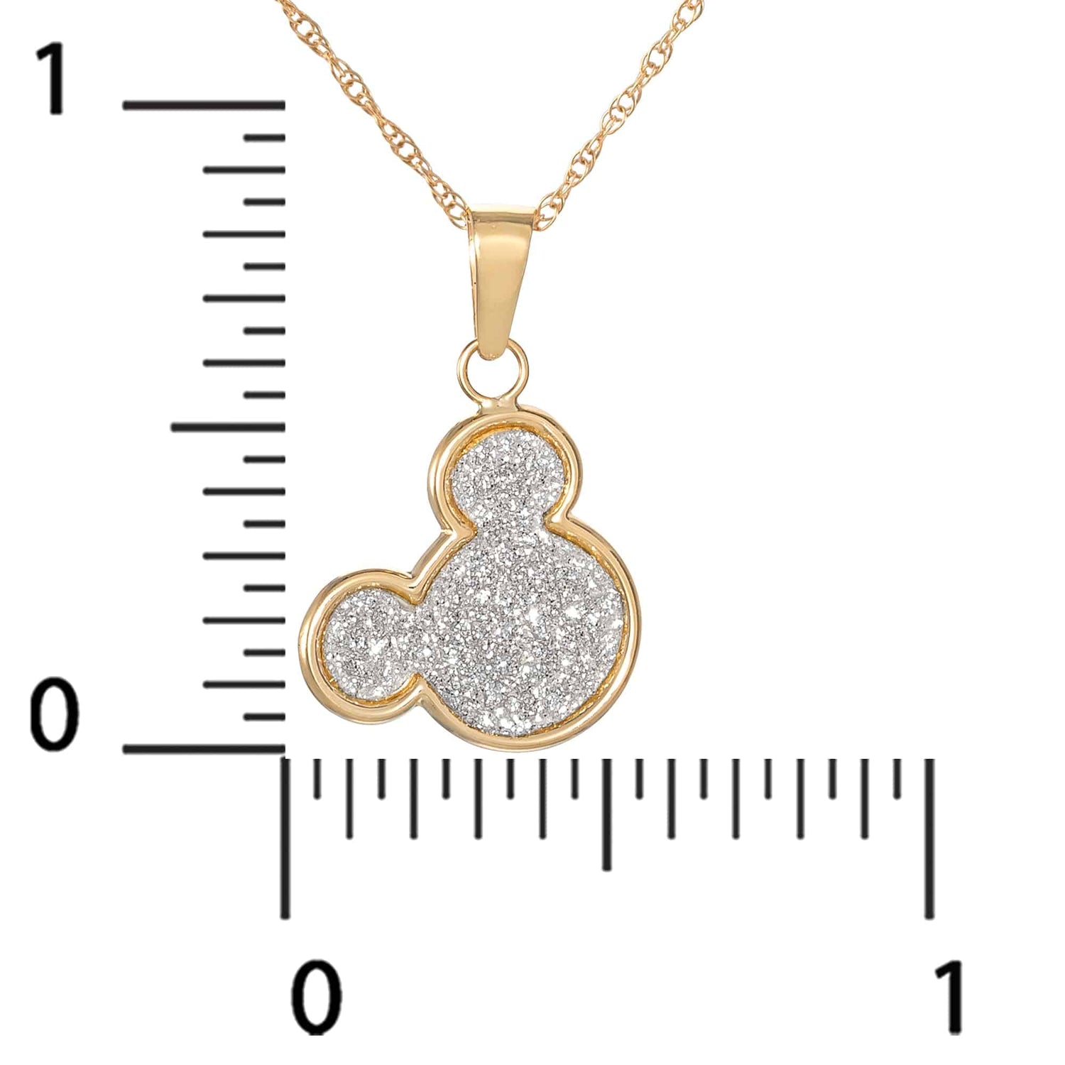 Disney 14K Gold Mickey Mouse Sparkle Necklace - Sallyrose
