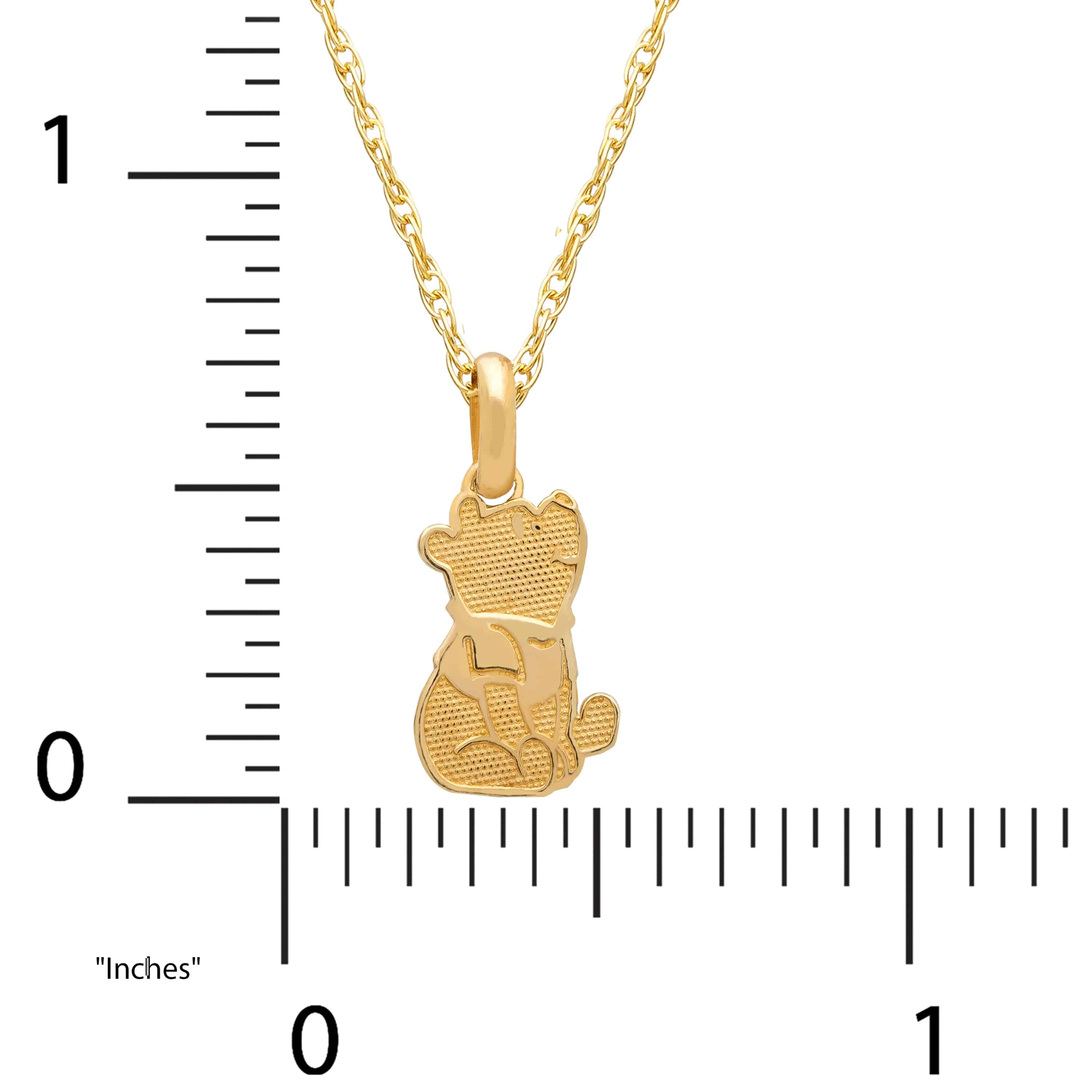 Disney Classics 14K Gold Winnie the Pooh Necklace - Sallyrose