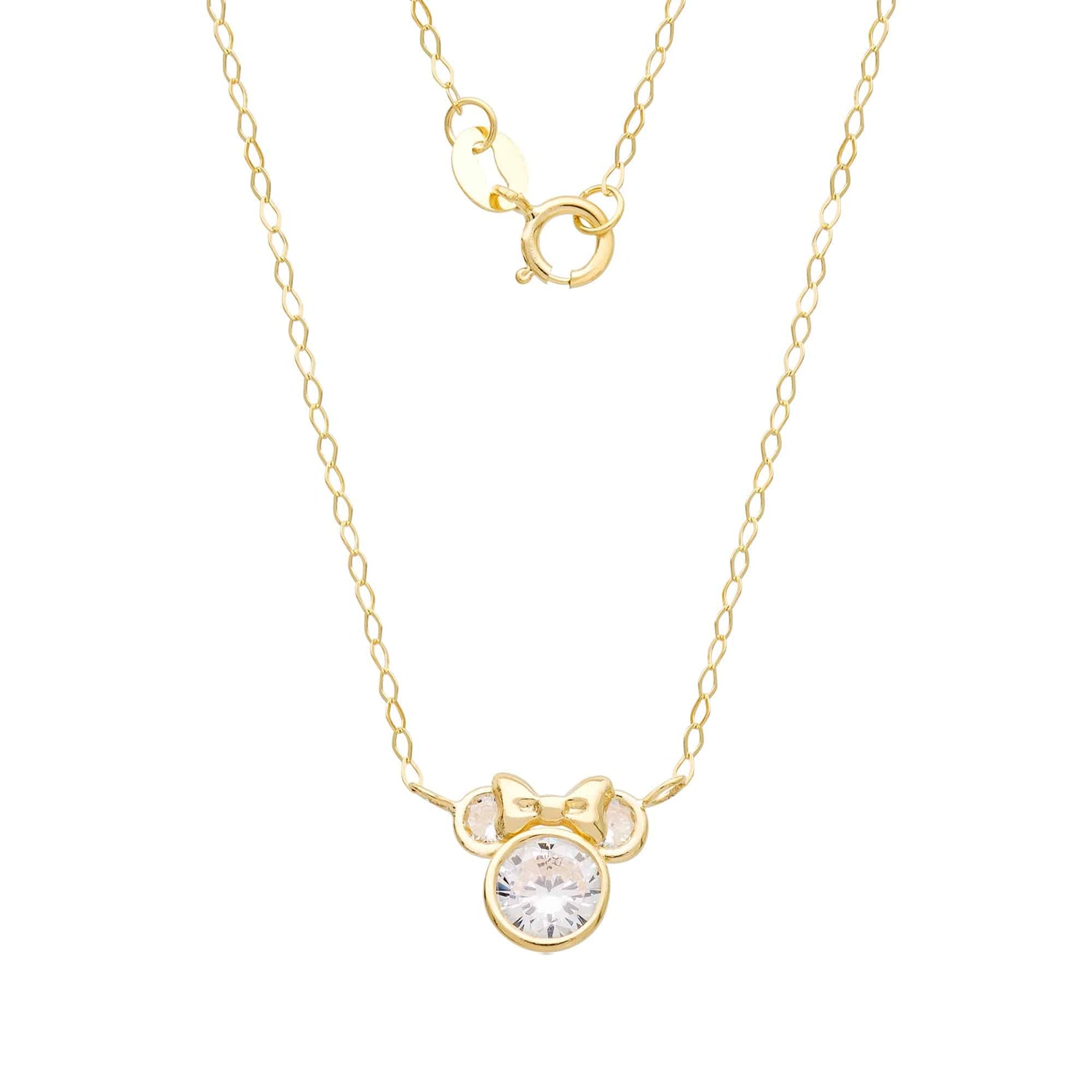 Disney Minnie Mouse 14K Gold Dazzle Necklace - Sallyrose