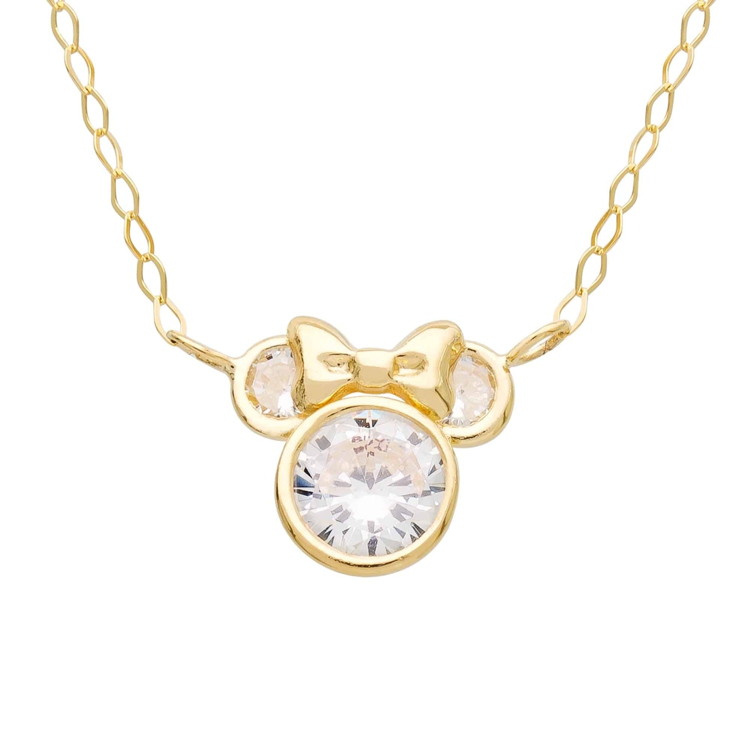 Disney Minnie Mouse 14K Gold Dazzle Necklace - Sallyrose