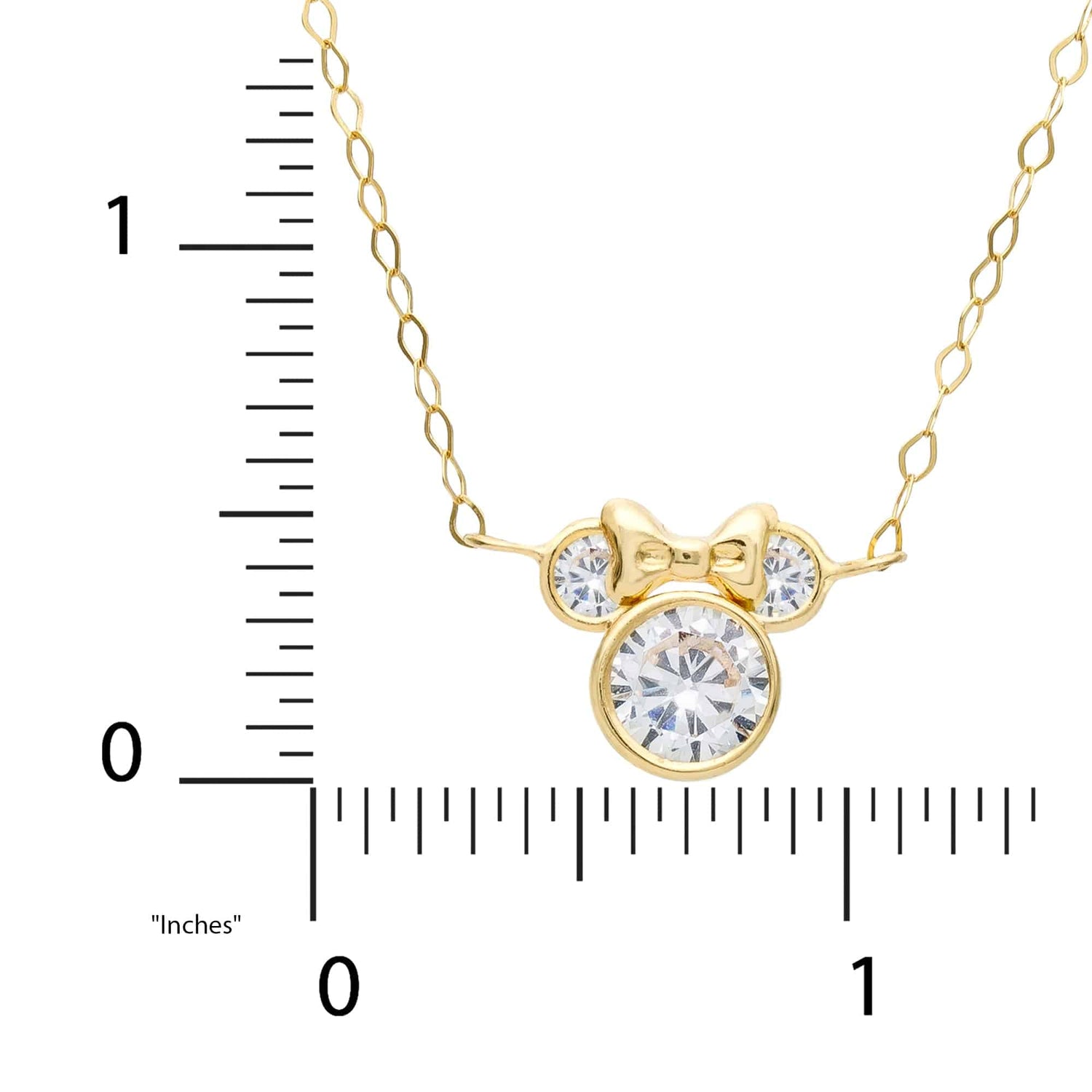 Disney Minnie Mouse 14K Gold Dazzle Necklace - Sallyrose