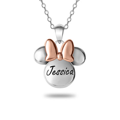 Disney Minnie Mouse Engraved Name Necklace