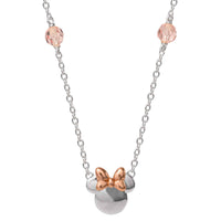 Disney Minnie Mouse Sterling Silver Pretty in Pink Necklace - Sallyrose
