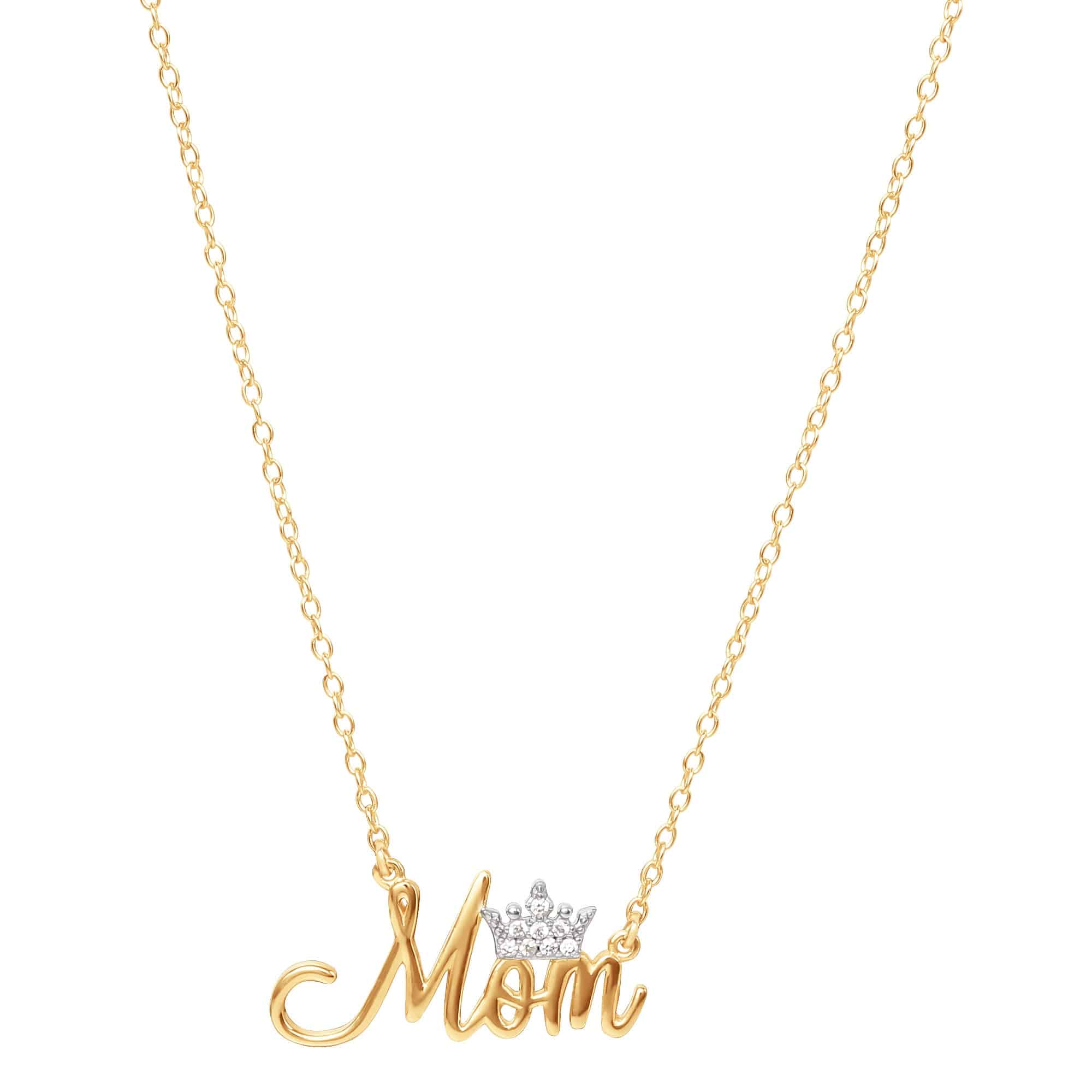 Disney Princess Gold-Plated Sterling Silver Mom Necklace - Sallyrose