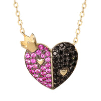 Disney Villains Sterling Silver Queen of Hearts Necklace - Sallyrose