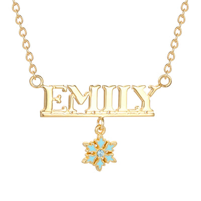 Disney Frozen Sterling Silver/Gold Personalized Necklace - Sallyrose