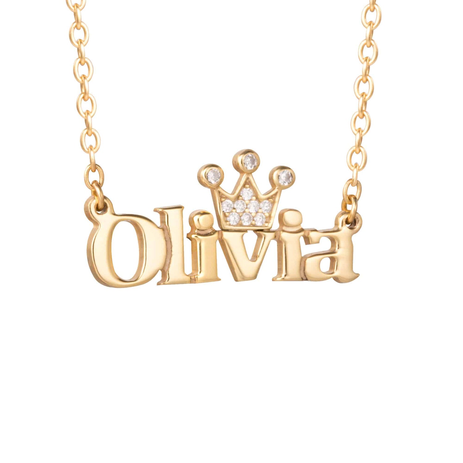 Disney Princess Sterling Silver Personalized Necklace - Sallyrose