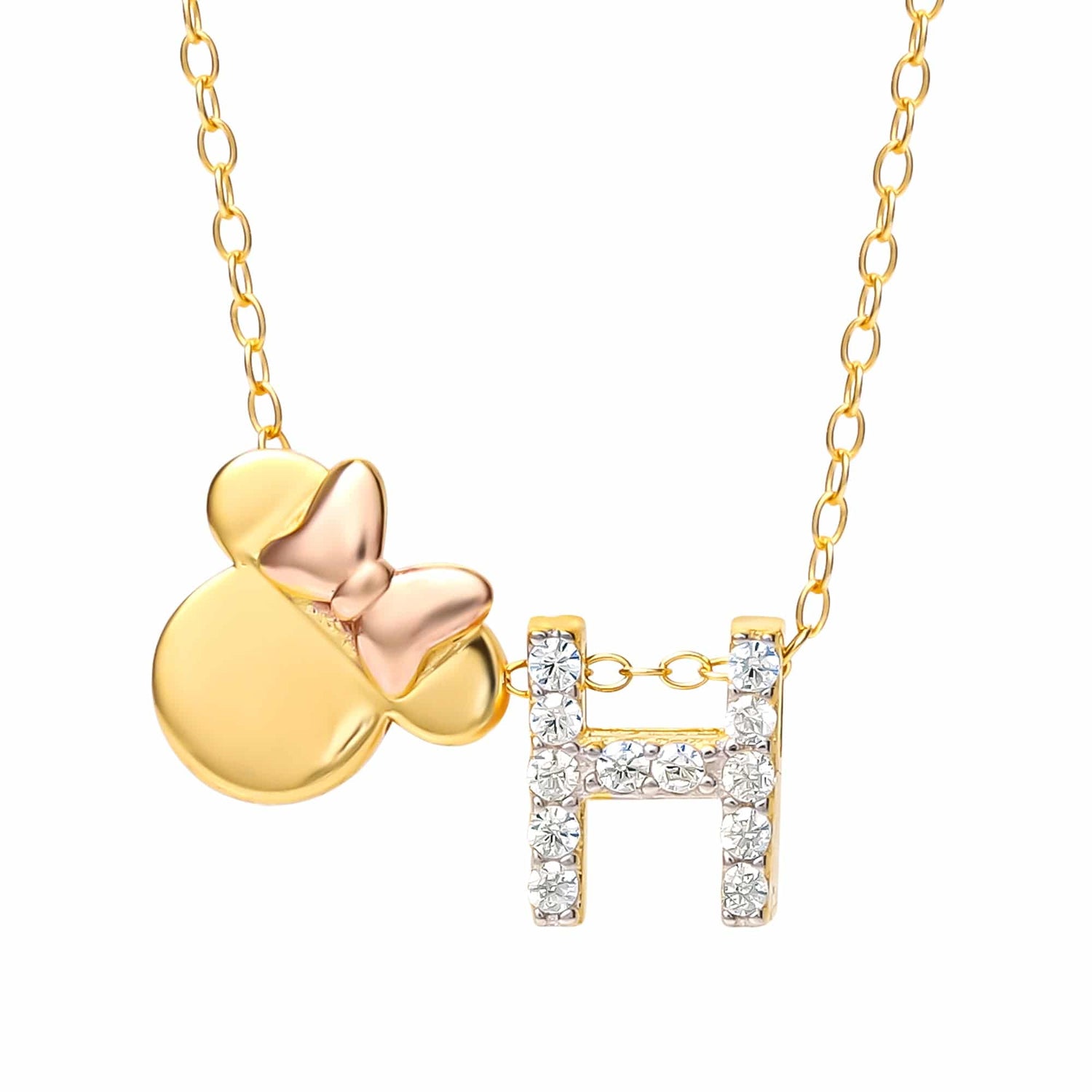 Minnie mouse 2025 name necklace