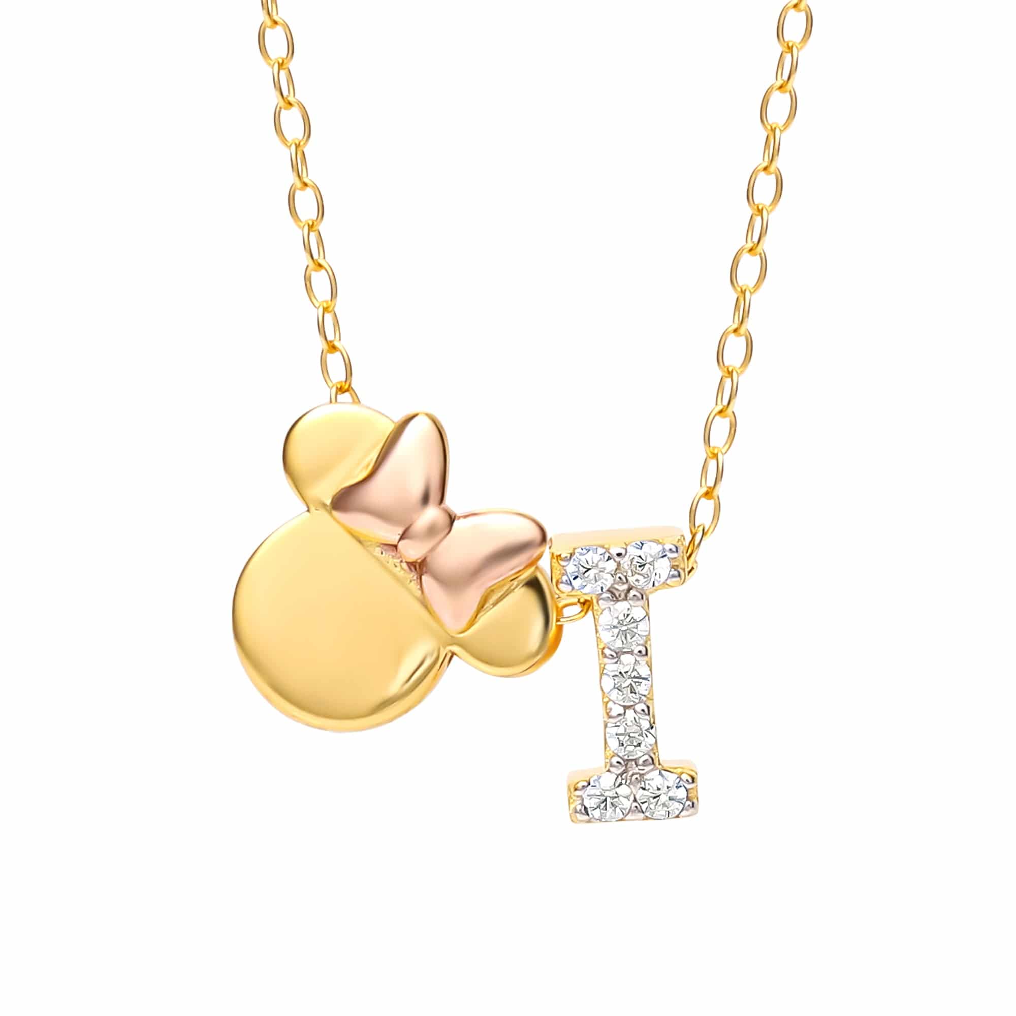 Limited-Edition Disney Minnie Mouse Initial Necklace - Sallyrose
