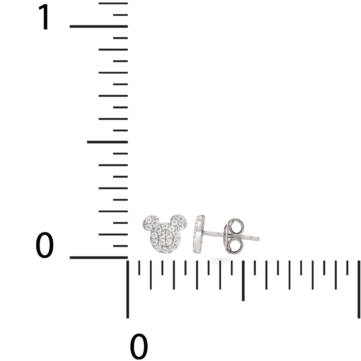 Mickey Mouse Sterling Silver Sparkle Earring and Necklace Set - Sallyrose