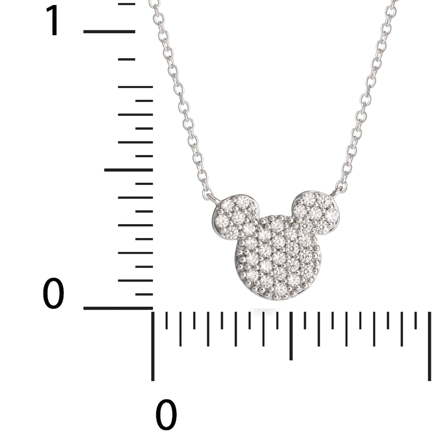 Mickey Mouse Sterling Silver Sparkle Earring and Necklace Set - Sallyrose