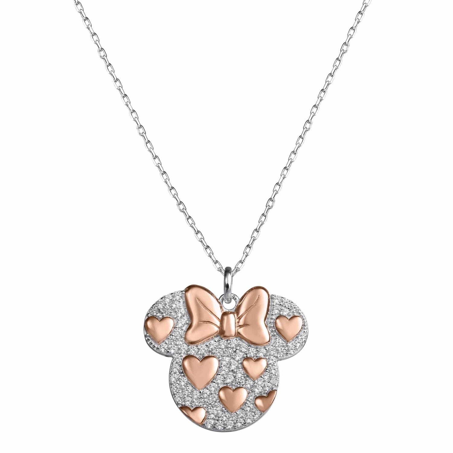 Minnie Mouse Sterling Silver Heart Necklace - Sallyrose