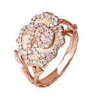 Disney Princess Beauty & the Beast Sterling Silver Rose Ring - Sallyrose