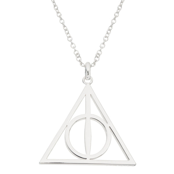 Harry Potter Deathly Hallows Triangle Metal Pendant | Harry potter necklace,  Harry potter jewelry, Deathly hallows necklace