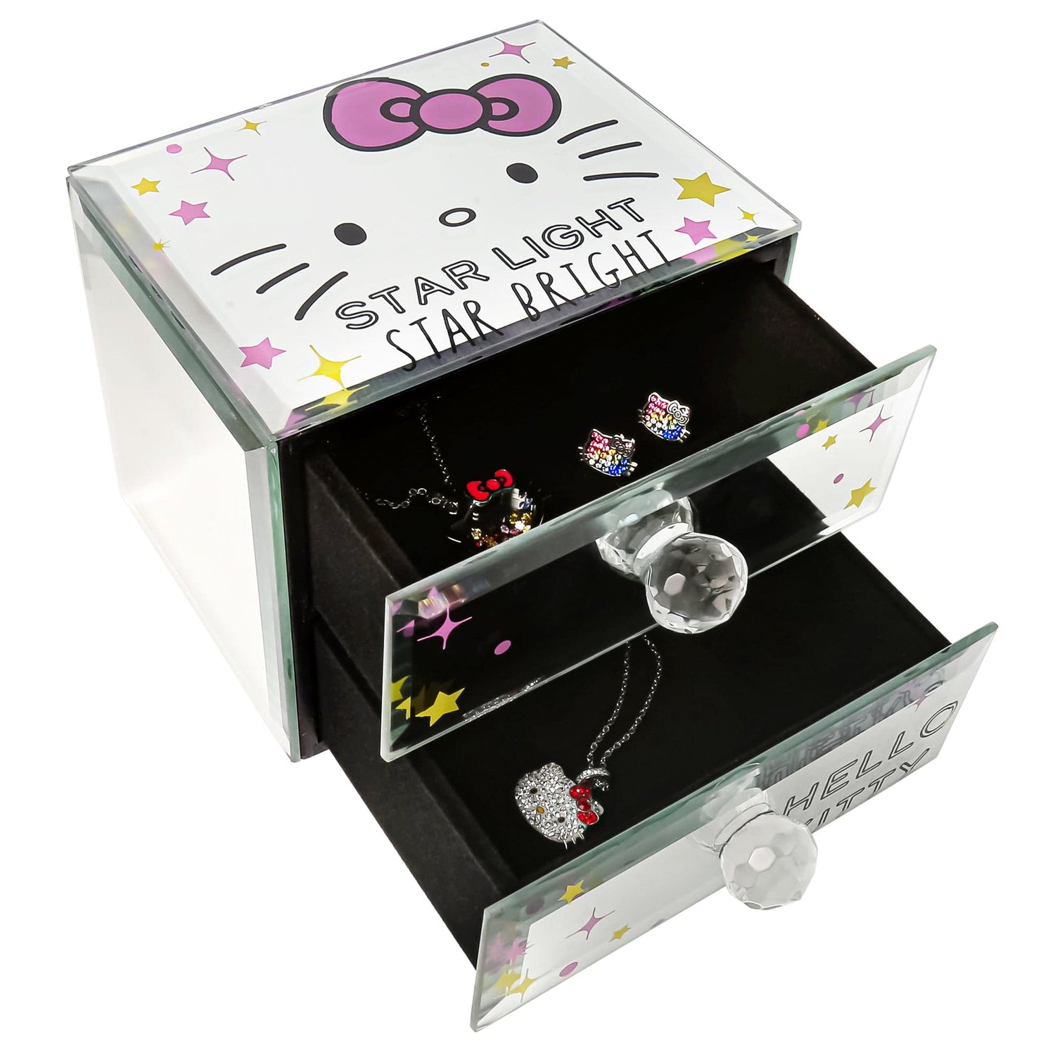 Hello Kitty Mirror Glass Jewelry Box - Sallyrose