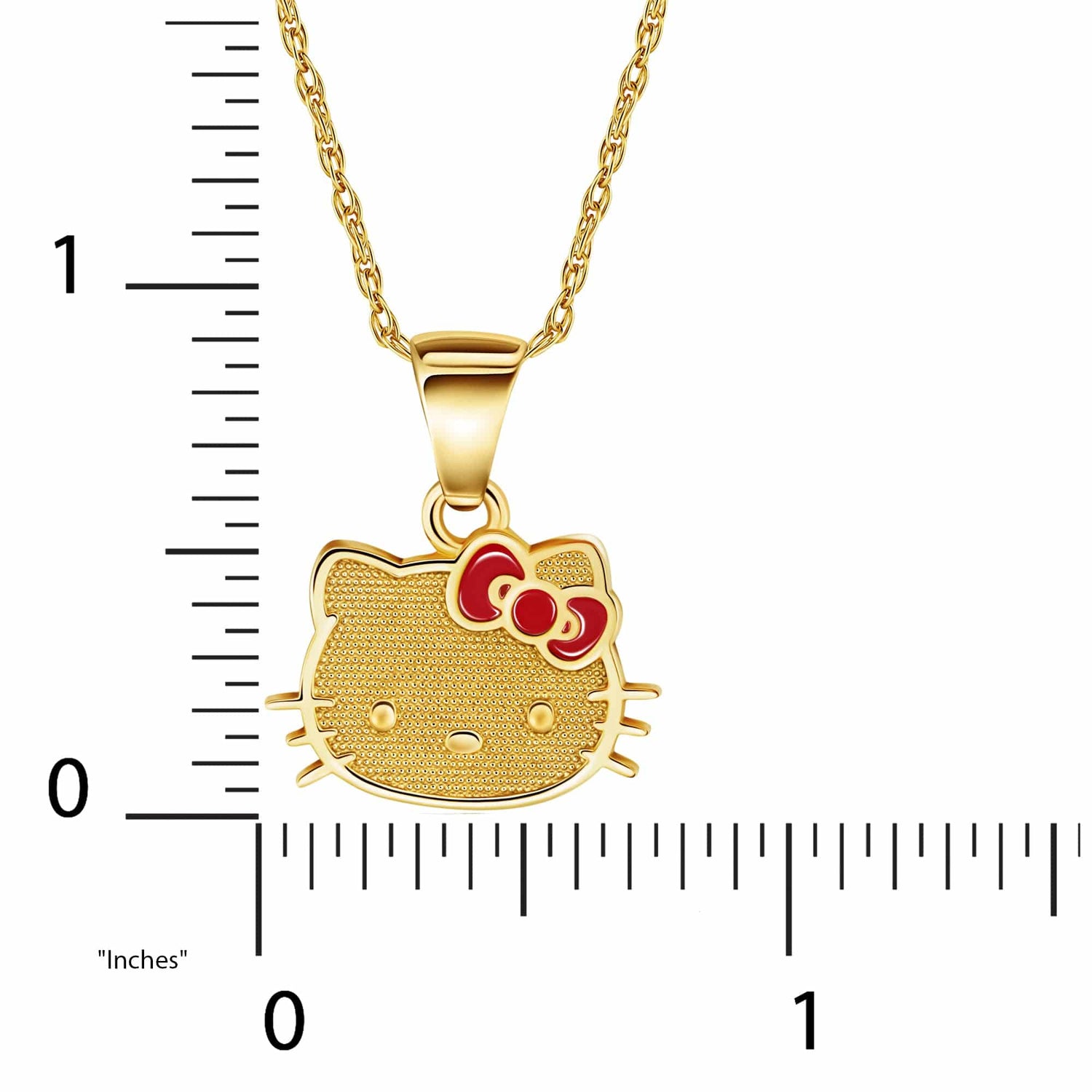 ZARD Hello Kitty Pendant Necklace in Cubic Zirconia Accent Yellow Gold  Plating | eBay