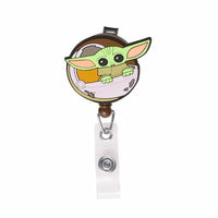 Disney Star Wars The Mandalorian Grogu The Child Retractable Badge Reel - Sallyrose