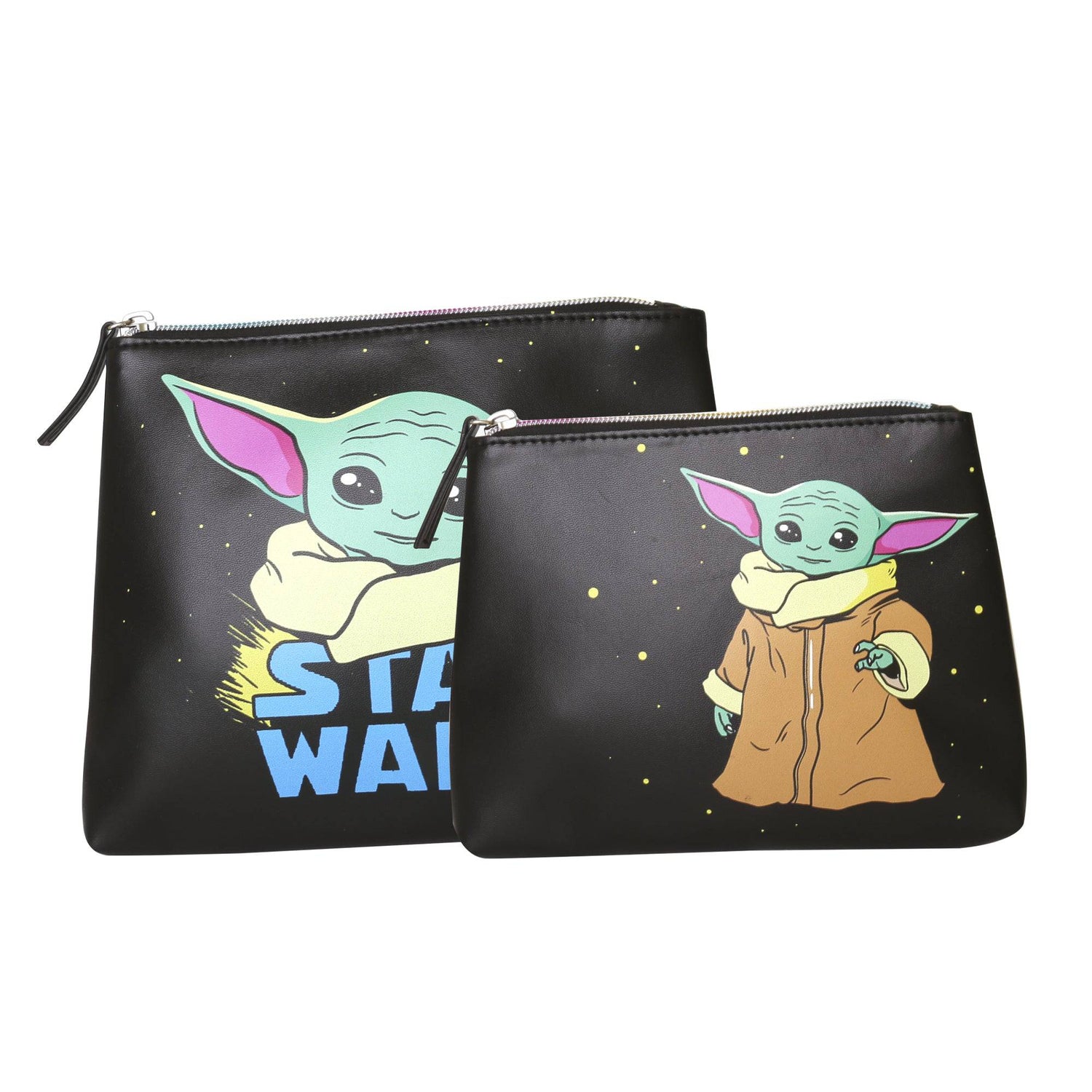 Star Wars The Mandalorian The Child Faux Leather Make Up Cosmetic Bag Set - Sallyrose