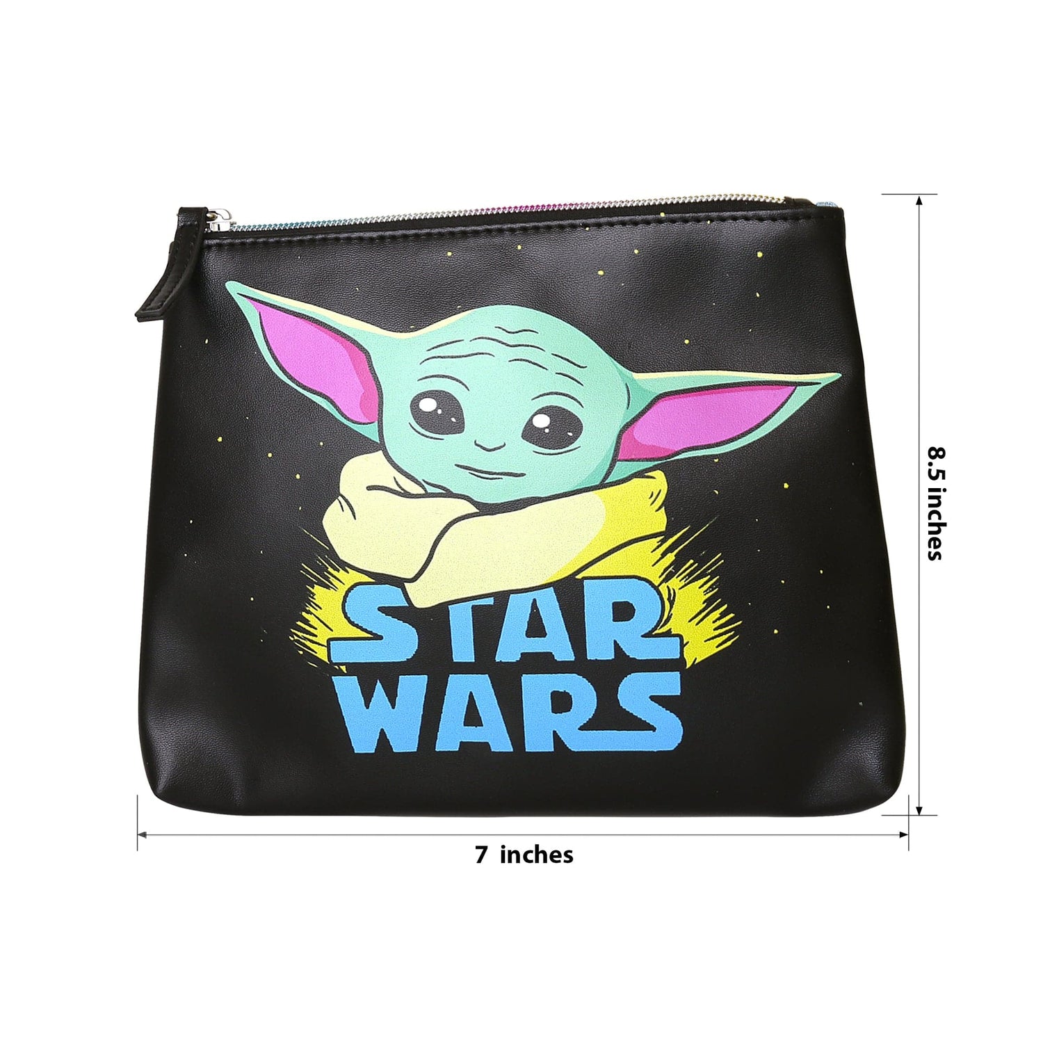 Star Wars The Mandalorian The Child Faux Leather Make Up Cosmetic Bag Set - Sallyrose