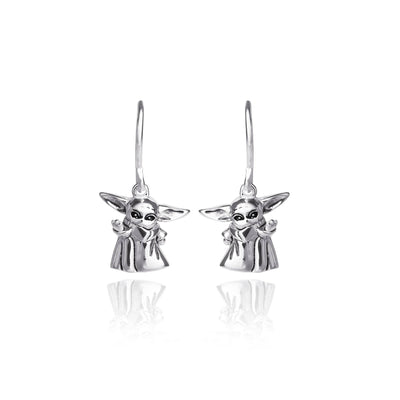 The Mandalorian Grogu Sterling Silver Drop Earrings - Sallyrose